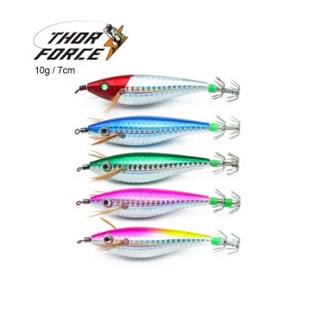THORFORCE High-Quality Factory Direct 10g Shrimp Shaker Luminous Laser Plastic Bait for Fishing