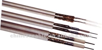 Bare Copper Wire Braid Shield Dual Parallel 3mm Diameter Coaxial Cable