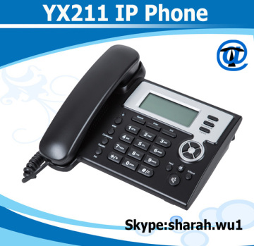voip ip phone with 2 sip account IP phone ip desk phone YX211