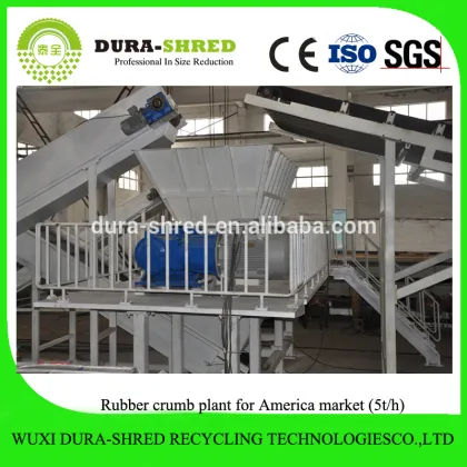 Dura-shred world famous waste tire cutting machine
