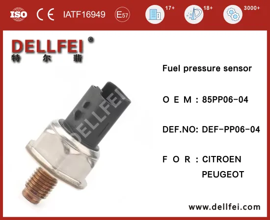Fuel Rail Pressure Sensor 85PP06-04 for CITROEN,PEUGEOT
