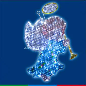 Color motif LED christmas holiday decorating crystal sculpture motif