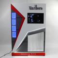 Acrylic Cigarette Stand Display Cabinet With Metal Base