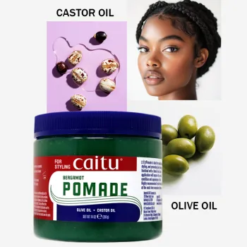 Olive Oil & Castor Oil Hair Wax for Styling and Conditioning