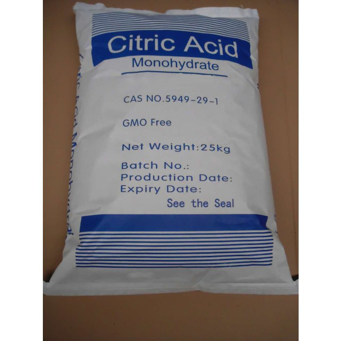 Citric Acid Monohydrate Powder for Use as Detergents