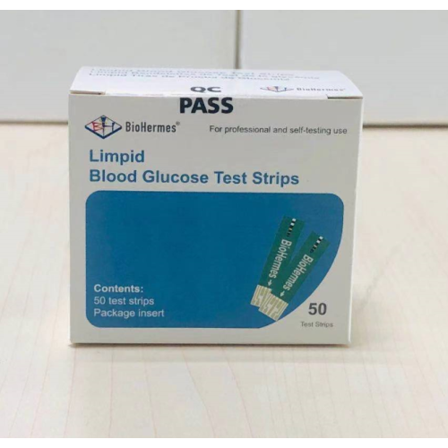 Tira de teste de glicose no sangue para uso profissional