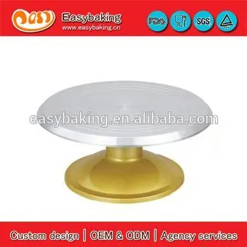 Wholesale 30cm superior aluminum cake turntable matel turntable for cake decorating