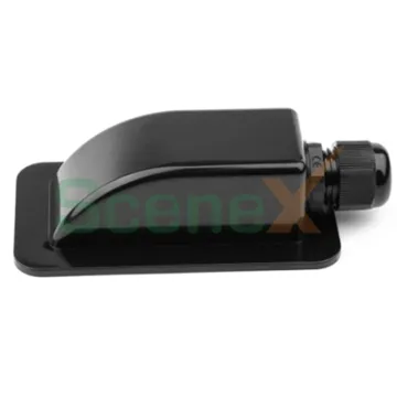 Black Single Cable Entry Box: Ideal Solar Panel Cable Gland for RVs and Boats