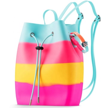 Custom Cute Silicone Backpack Gummy Scent Bucket bag