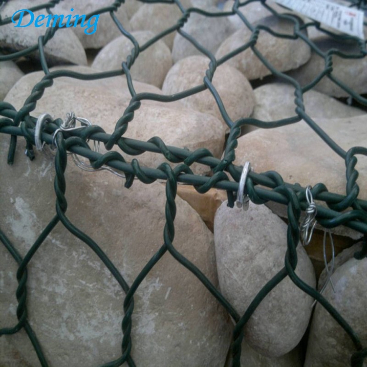 Heavy galvanized gabion boxes/gabion box wire mesh