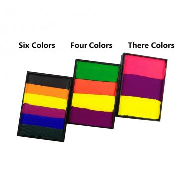 Rainbow Split Cakes Flag Face Paint
