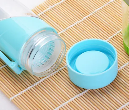 Portable Sport Plastic Space Cup with Bottom Cup