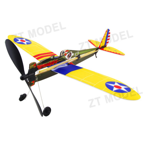 Aviator-Boeing P26 Rubber Band Powered Aircraft Model Airplane Model