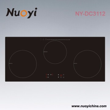 touch screen induction range triple burnner/ hot selling induction hob