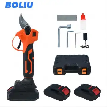 Professional Li-battery Cordless Hedge Shears and Tree Pruning Tools: Portable Wireless Electric Power Shear for Branch Pruning