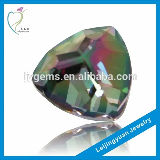 Lab Created Trillion Cut Loose Multicolor CZ Stone Price