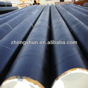 SSAW-API 5L X52 steel pipe with 2PE coating