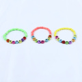 4MM fluorescent glass bead bracelet set