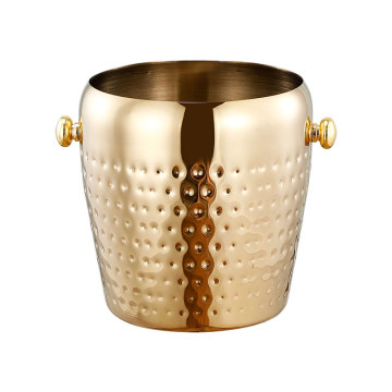 Custom Wholesale Luxury Gold Beer and Wine Cooler Buckets - Stainless Steel & Aluminium Ice Buckets