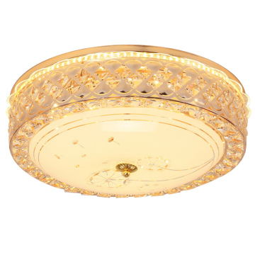 Warna berganda WH ww lampu siling kristal dengan permukaan besi kawalan jauh untuk ruang tamu
