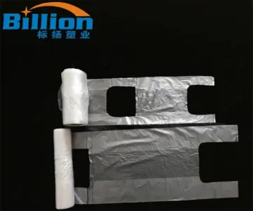 Plastic Freezer Food T-Shirt Bag on Roll