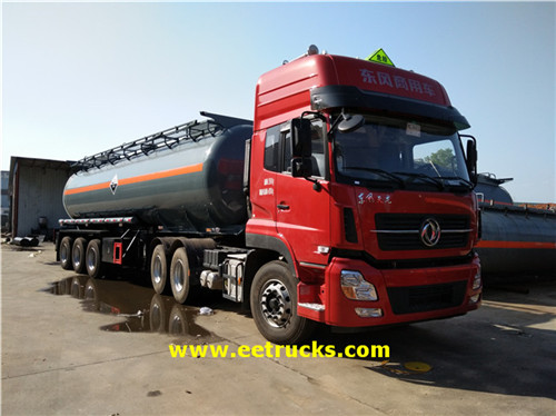 3 Axle 30 CBM Hydrochloric Acid Trailer Mizinga