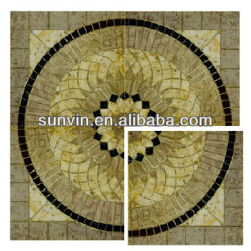 600X600 Carpet tile,black round in line square beige retified porcelain floor tiles