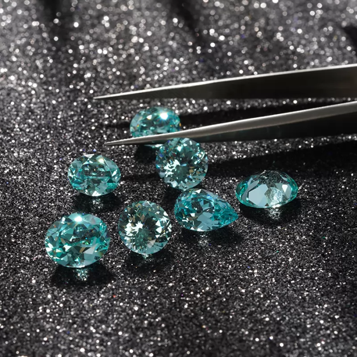 Lab Grown Sapphire Paraiba Fancy Cut Gemstone