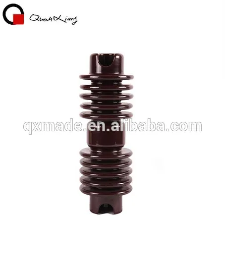 Porcelain electrical tape line insulator for railway fuse cutout