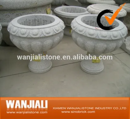 Hand Carved Natural Stone Giant Flower Pot
