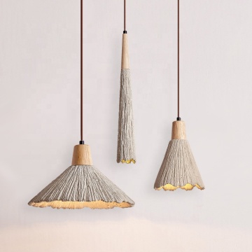 Wabi-Sabi Style Concrete Cement Pendant Light E27 Travertine Lamp for Dining Room and Restaurant