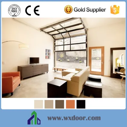 Automatic Phone Control Sectional Glazed Garage Door Full View Garage Door