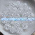 8-20MM Cristal Acrylique Crackle Style Perles Chunky Perles D&#39;entretoise En Vrac Charms