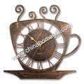 reloj de pared de forma de taza de café