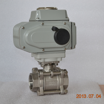 high quality 3 pieces stainless steel electric ball valve