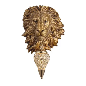 Deer and Lion Head Wall Lamps: Unique Animal Theme Decorative Lighting