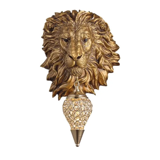 Deer and Lion Head Wall Lamps: Unique Animal Theme Decorative Lighting