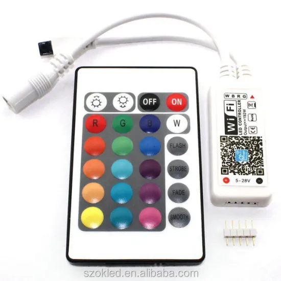 RGB Magic Home WiFi LED RGB Controller with DC12V Mini WiFi and 24-Key IR Remote for RGB LED Strip
