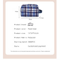 Tweed makeup bag Portable makeup bag