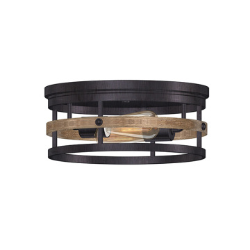 Led Flush Mount Vintage Style Wood Flush Mount Lighting For Halls Factory