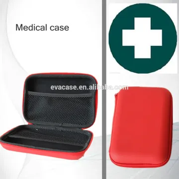 OEM/ODM first aid case of custom eva first aid bag with mesh pocket and custom logo of waterproof eva first aid case with handle