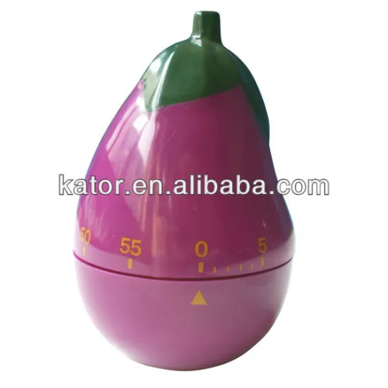 Eggplant-shaped Mechanical Kitchen Timer