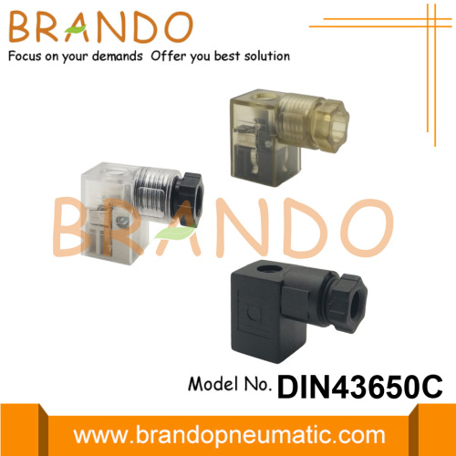 DIN 43650 Form C 솔레노이드 코일 전기 커넥터