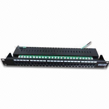 CAT5E UTP Patch Panel, Suitable for 110 Punch Down Tools, with Corrosion-resistant Steel