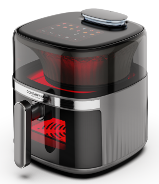 Visual Air Fryer with Easy to Clean Inner Liner, 1200W, Smart with Water Tank