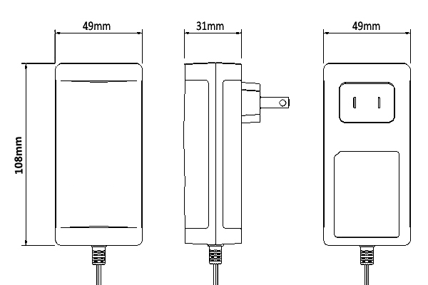 60W US Plug