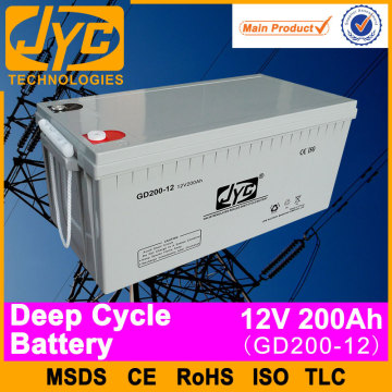 24V 200AH วงจรลึกแบตเตอรี่สำหรับระบบสุริยจักรวาล