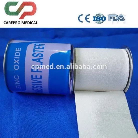 Mental tin package pure cotton cloth tape high adhesive Zinc Oxide