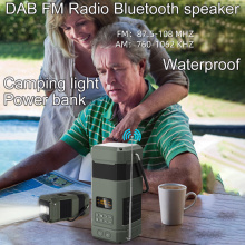 Camping Light Dab FM Radio Bluetooth Speaker