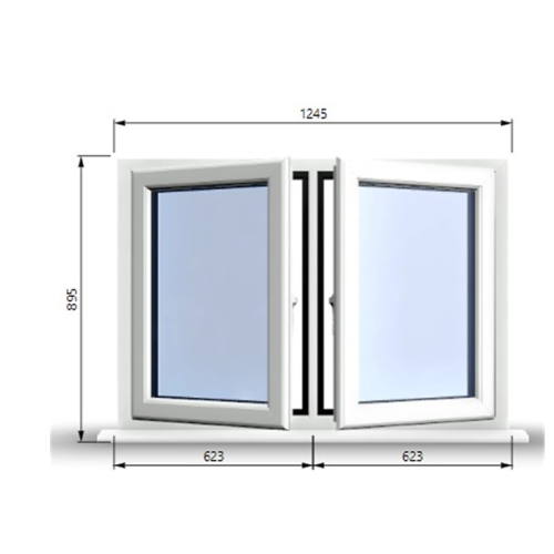 French Style Residential PVC Windows
